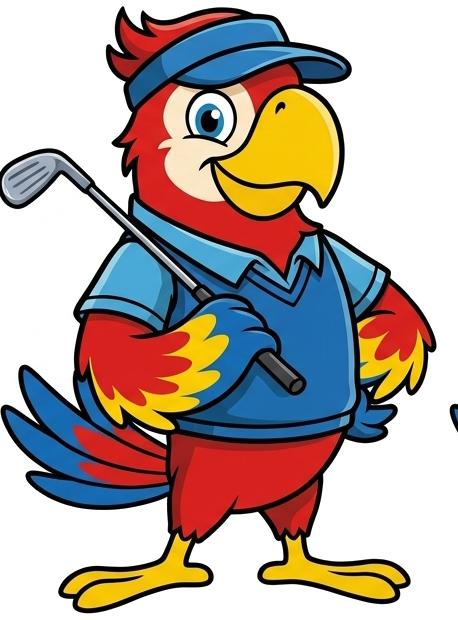 Scan Quest parrot dressed for business